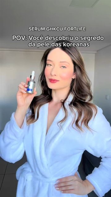 Depoimento em vídeo sobre o Sérum Repair GHK-Cu